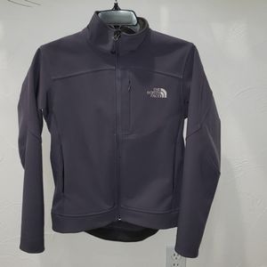 Gray North Face jacket